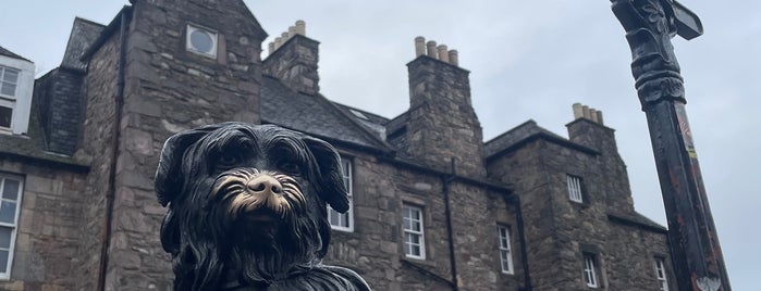 Greyfriars Bobby's Statue is one of Edinburgh, Scotland.