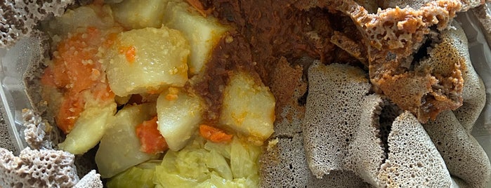 Aberus Ethiopian food is one of Portland A-G.