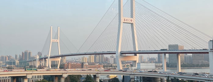 Nanpu Bridge is one of Locais curtidos por Christine.