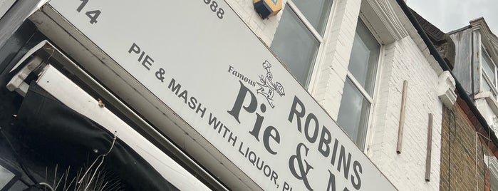 Robins Pie & Mash is one of London.