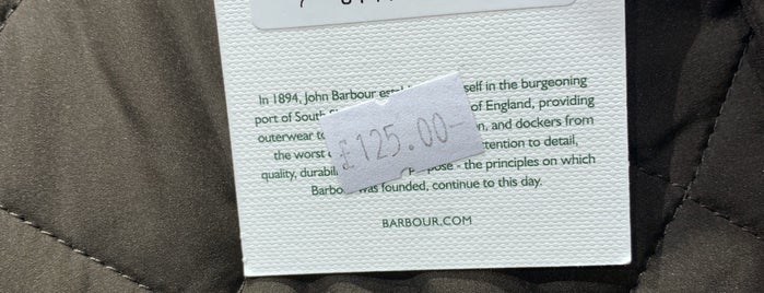 Barbour is one of Londra.