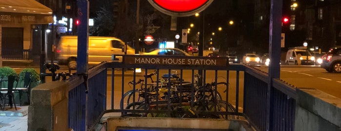 Manor House London Underground Station is one of Frequented.
