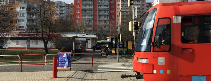MiÚ Karlova Ves (tram, bus) is one of Bratislava MHD Električka 4.