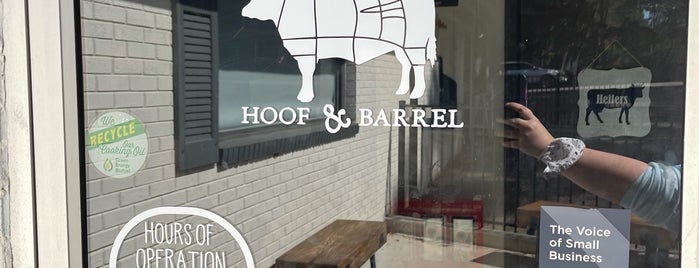 Hoof & Barrel is one of Places to try someday.