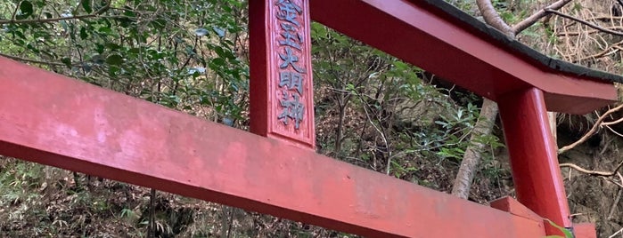 金玉大明神 is one of 摂津国菟原郡の神社.