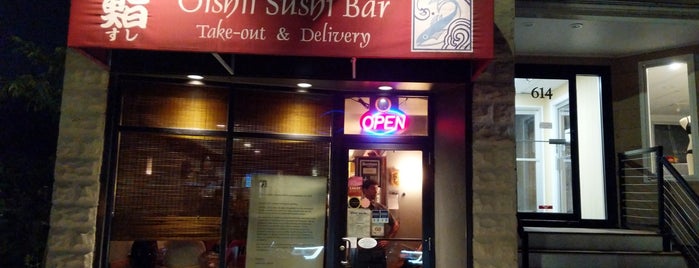 Oishii Sushi Bar is one of West of Boston.