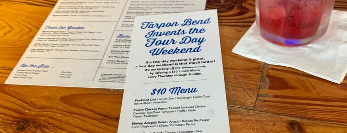 Tarpon Bend Raw Bar & Grill is one of restaurants to try.