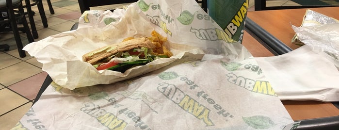 SUBWAY is one of places i go.