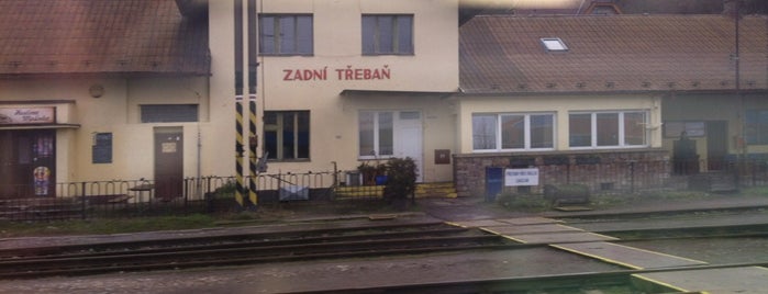 Železniční stanice Zadní Třebaň is one of Tempat yang Disukai Jan.
