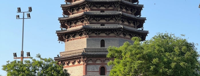 Lingxiao Pagoda of Tianning Temple is one of 全国重点文物保护单位.