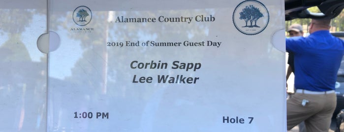 Alamance Country Club is one of Golf.