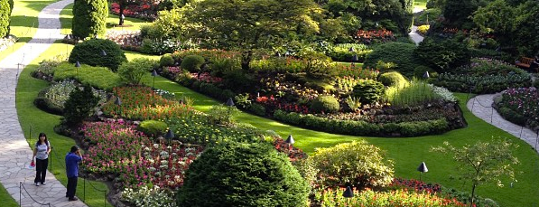 Butchart Gardens is one of Victoria, B.C..