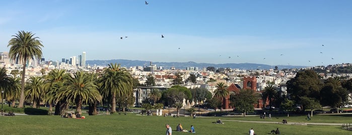 Mission Dolores Park is one of The 15 Best Hipster Places in San Francisco.