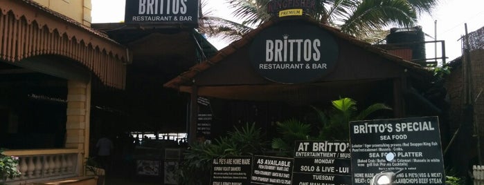 Brittos Bar & Restaurant is one of The things that make you Goaaaaaa....