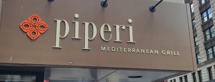 Piperi Mediterranean Grill is one of Lugares guardados de Kapil.