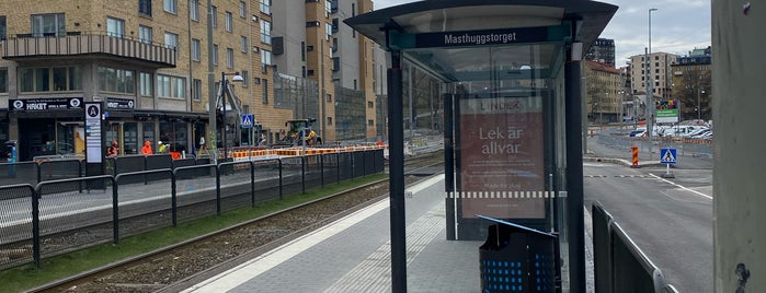 Hållplats Masthuggstorget (S) is one of Tram stops of Gothenburg.