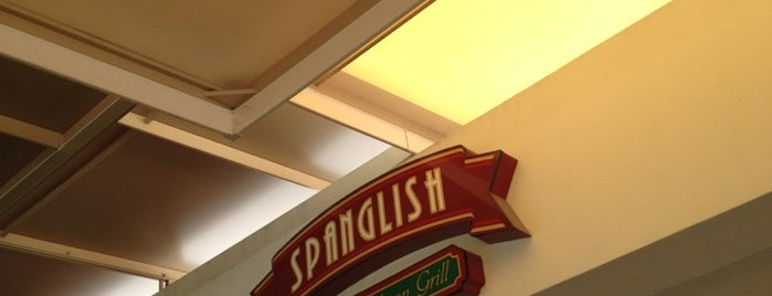 Spanglish Caribbean Bar & Grill is one of D'ın Kaydettiği Mekanlar.