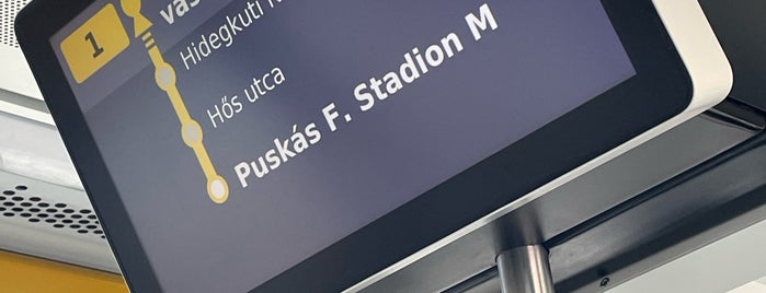 Puskás Ferenc Stadion M (1, 1A) is one of Points of Interest+Entertainment.