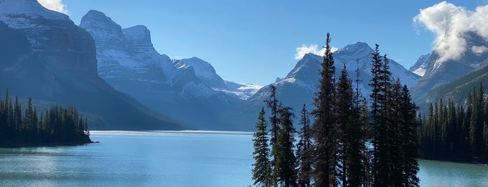 Spirit Island is one of Banff, Jasper & Glacier National Park 🏔.