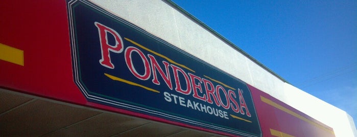 Ponderosa Steakhouse is one of places.