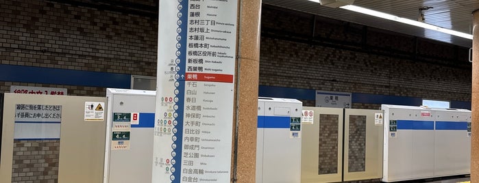 Mita Line Sugamo Station (I15) is one of リスト.
