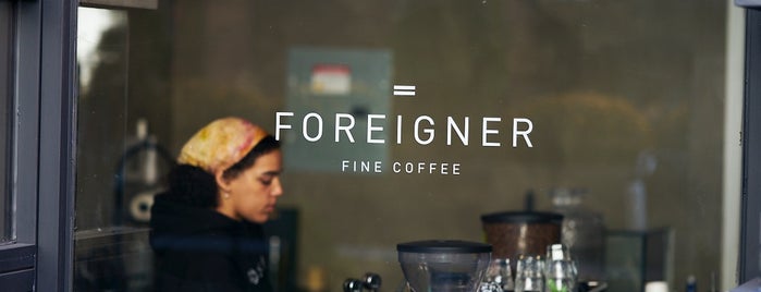 Foreigner NYC is one of NYC: Caffeine & Sugar.