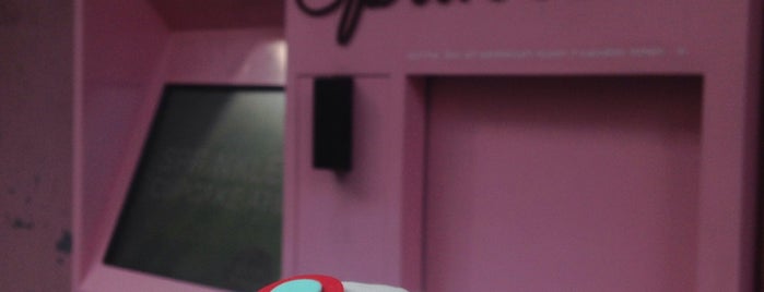 Sprinkles Cupcake ATM is one of NYC Desserts.