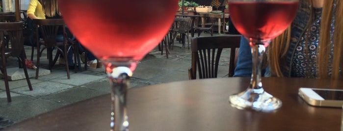 Пструг, хліб та вино is one of Lviv cafes, bars, restourants.