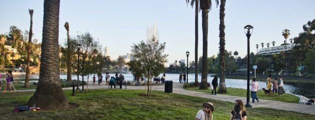 Echo Park Lake is one of Los Angeles.