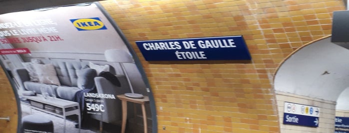 Métro Charles de Gaulle-Étoile [1,2,6] is one of Paris.