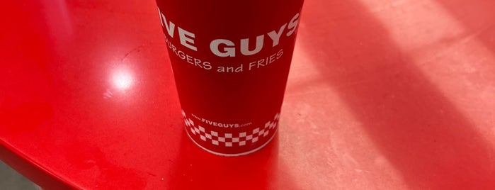 Five Guys is one of Flame Broiled Badge.