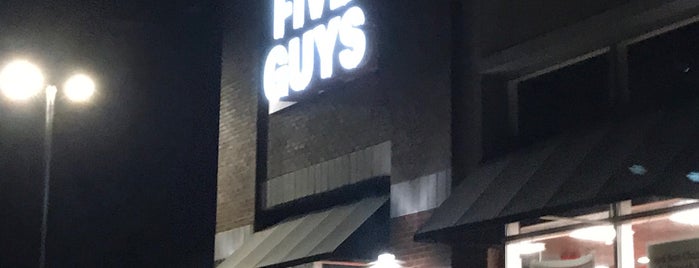 Five Guys is one of Favorite Food Spots.