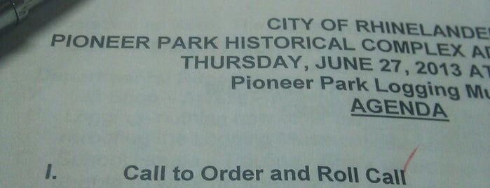 Pioneer Park Historical Complex is one of WI.