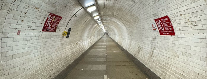 Greenwich Foot Tunnel is one of London's river crossings.