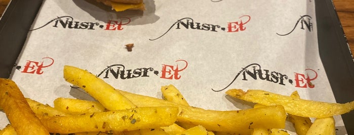 Nusr-Et Burger is one of Istanbul.