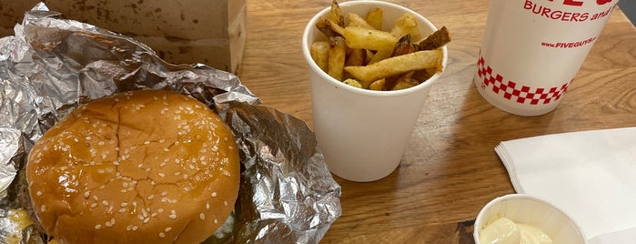 Five Guys is one of Madrid food.