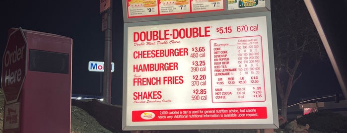 In-N-Out Burger is one of food places outside Claremont.