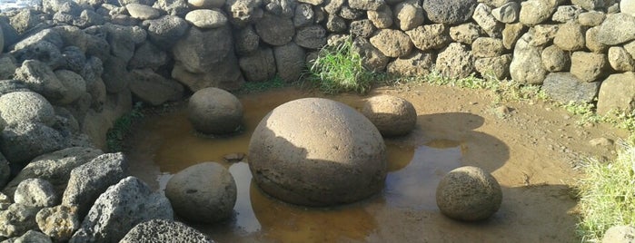 Te pito o te henua is one of Rapa Nui arqueológica.