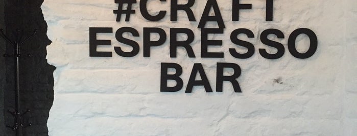 CRAFT espresso bar is one of kharkiv coffee places.