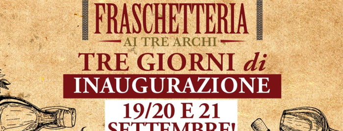 Fraschetteria ai tre archi is one of Trattorie - Risto Roma.