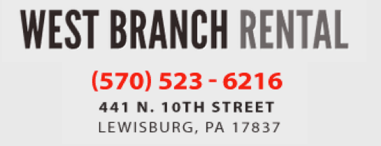 West Branch Rental is one of Central PA.