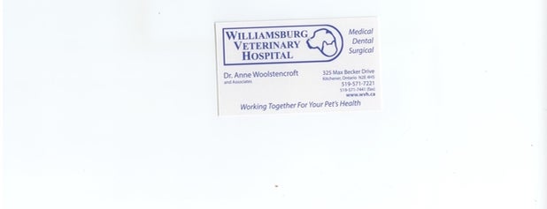 Williamsburg Veterinary Hospital is one of Tempat yang Disukai Joe.