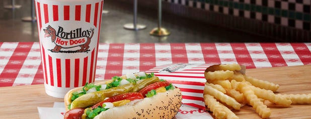 Portillo's is one of The 15 Best Places for Hot Dogs in Chicago.