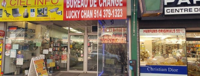 Bureau De Change Lucky Chan is one of Montreal my love.