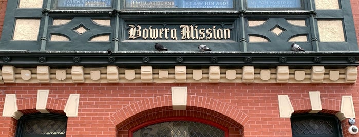 The Bowery Mission is one of Lieux qui ont plu à Veronique.