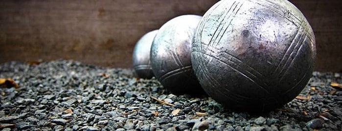 Bryant Park Pétanque Court is one of 7 Places to Pretend You’re French in NYC.