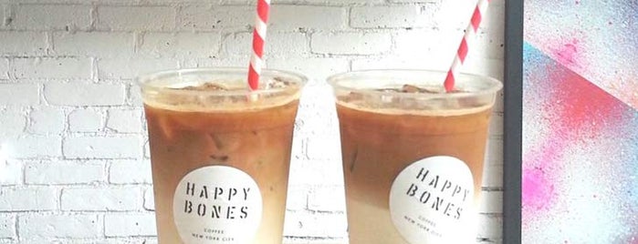 Happy Bones is one of The Absolute Best Iced Coffees in NYC.