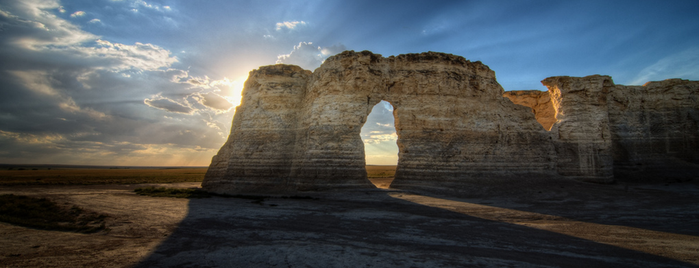 Monument Rocks is one of The Most Beautiful Spot in Every U.S. State.