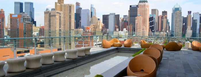 The Press Lounge is one of 7 Gorgeous NYC Rooftops for a Cocktail.