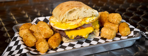 Sickies Garage Burgers & Brews is one of The 50 Best Burgers in America, by State.